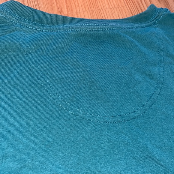 Teal Barbour Plaid Pocket T-Shirt. Size Small. Great Condition. - Picture 5 of 5